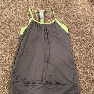 gray and green size 12 ivivva tank top